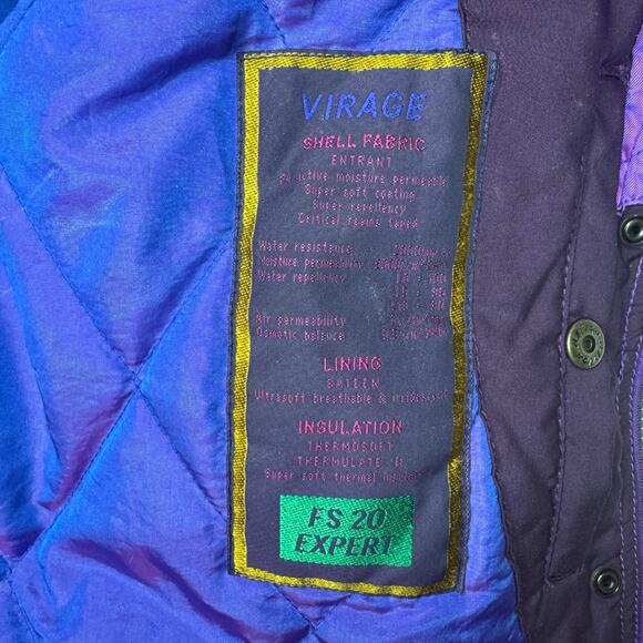Vintage Women’s Purple Ski Coat Size 12 - Picture 14 of 16